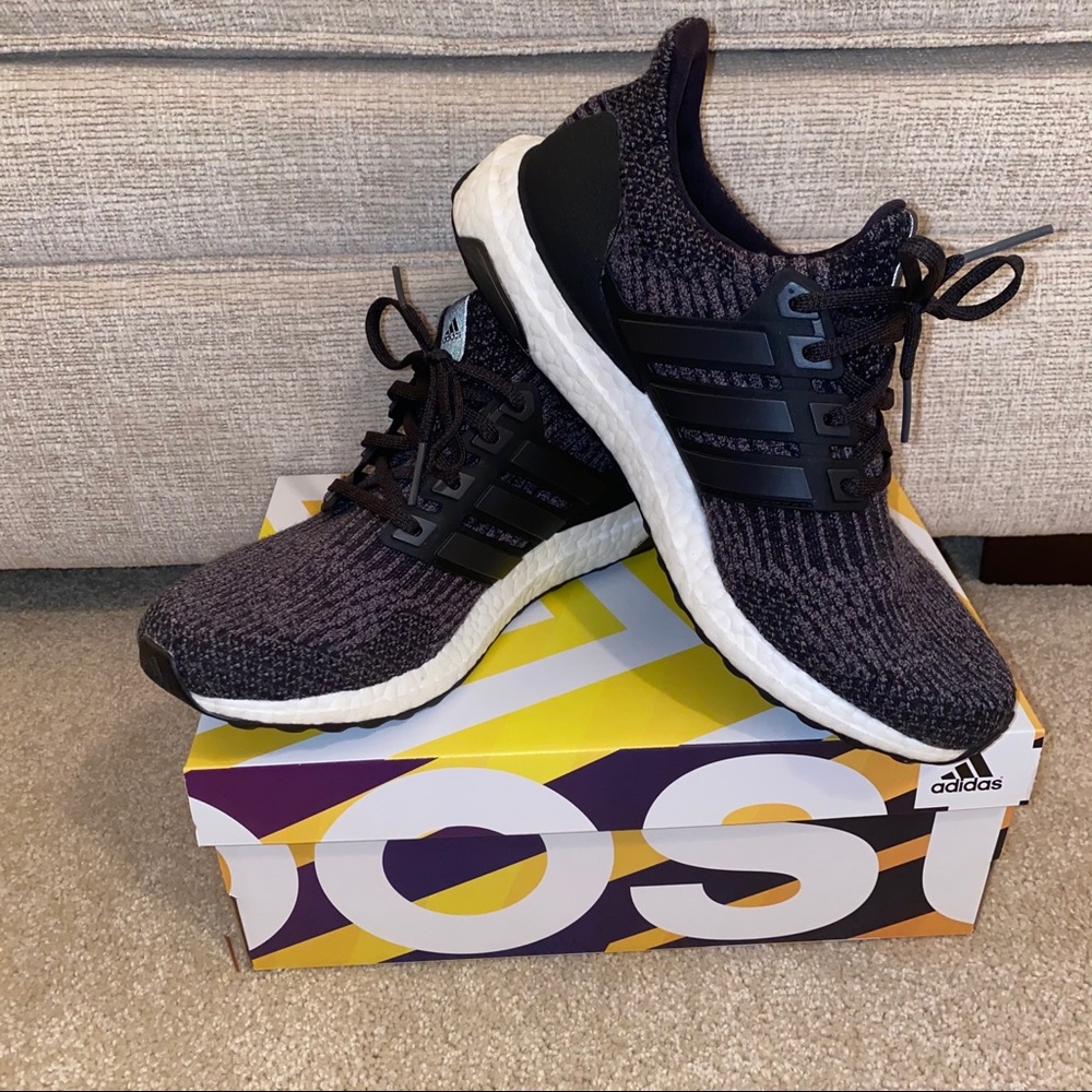 MEN’S ADIDAS ULTRABOOST DARK GRAY WORN ONCE 7.5